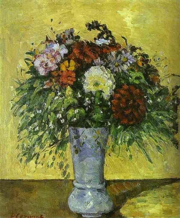 Paul Cezanne Flowers in a Blue Vase